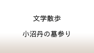 【文学散歩】小沼丹の墓は小平霊園の芝生の墓地にあった