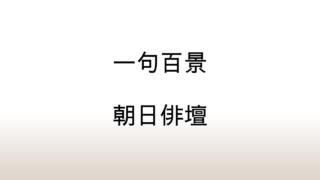 朝日俳壇「一句百景」あらすじと感想と考察