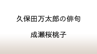 成瀬桜桃子「久保田万太郎の俳句」あらすじと感想と考察