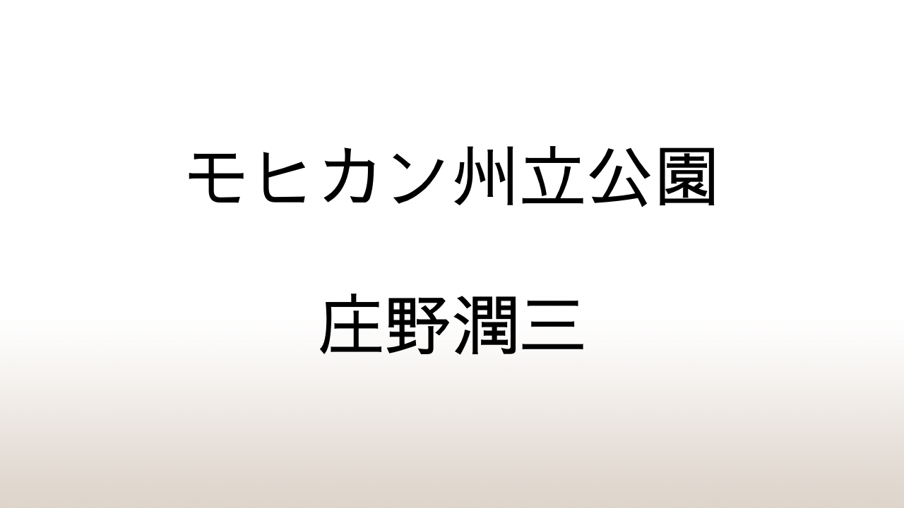 庄野潤三「モヒカン州立公園」あらすじと考察と感想