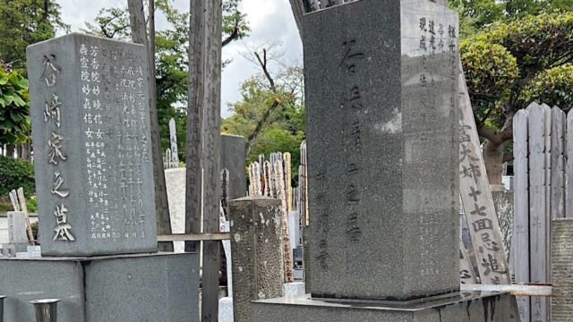 小沼丹「お墓の字」に登場した井伏鱒二揮毫による谷崎精二の墓は巣鴨の慈眼寺にある